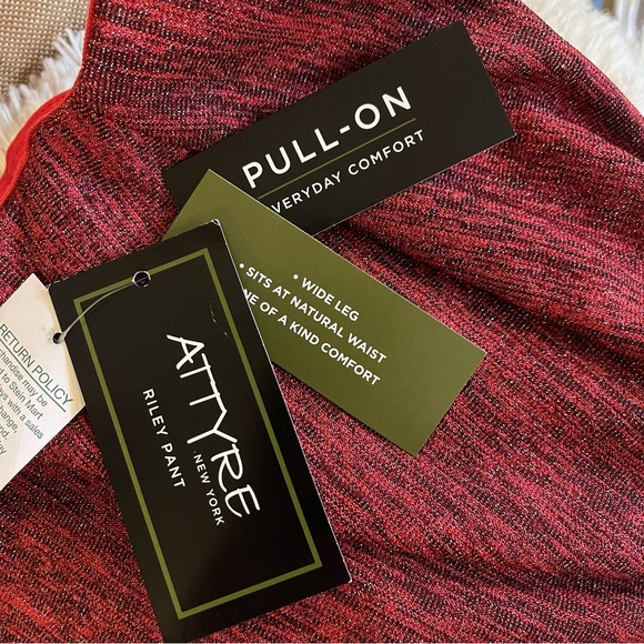 Attyre Red Wide Leg Riley Pants - Picture 4 of 7